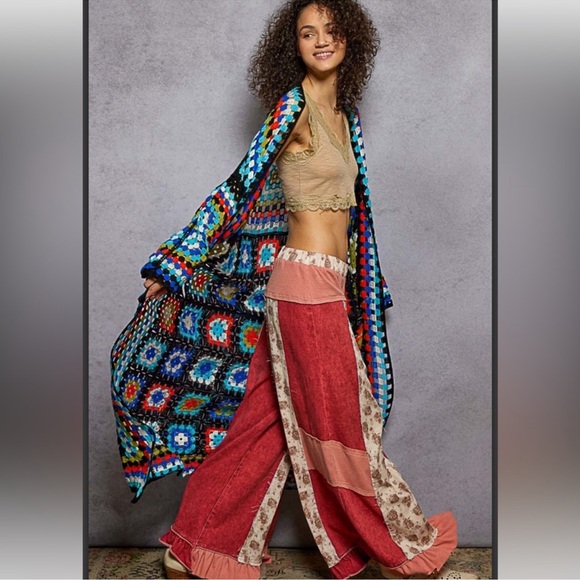 POL Granny Square Cardigan - Picture 2 of 8